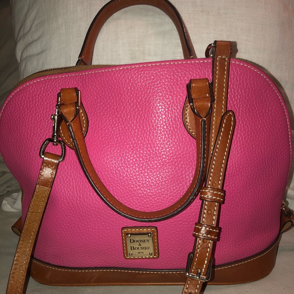 Dooney and Bourke hot pink leather bag